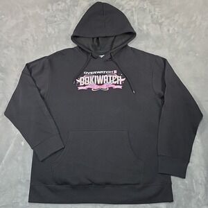 Blizzard Entertainment Overwatch Dokiwatch 2 Black Hooded Size L Front Back...